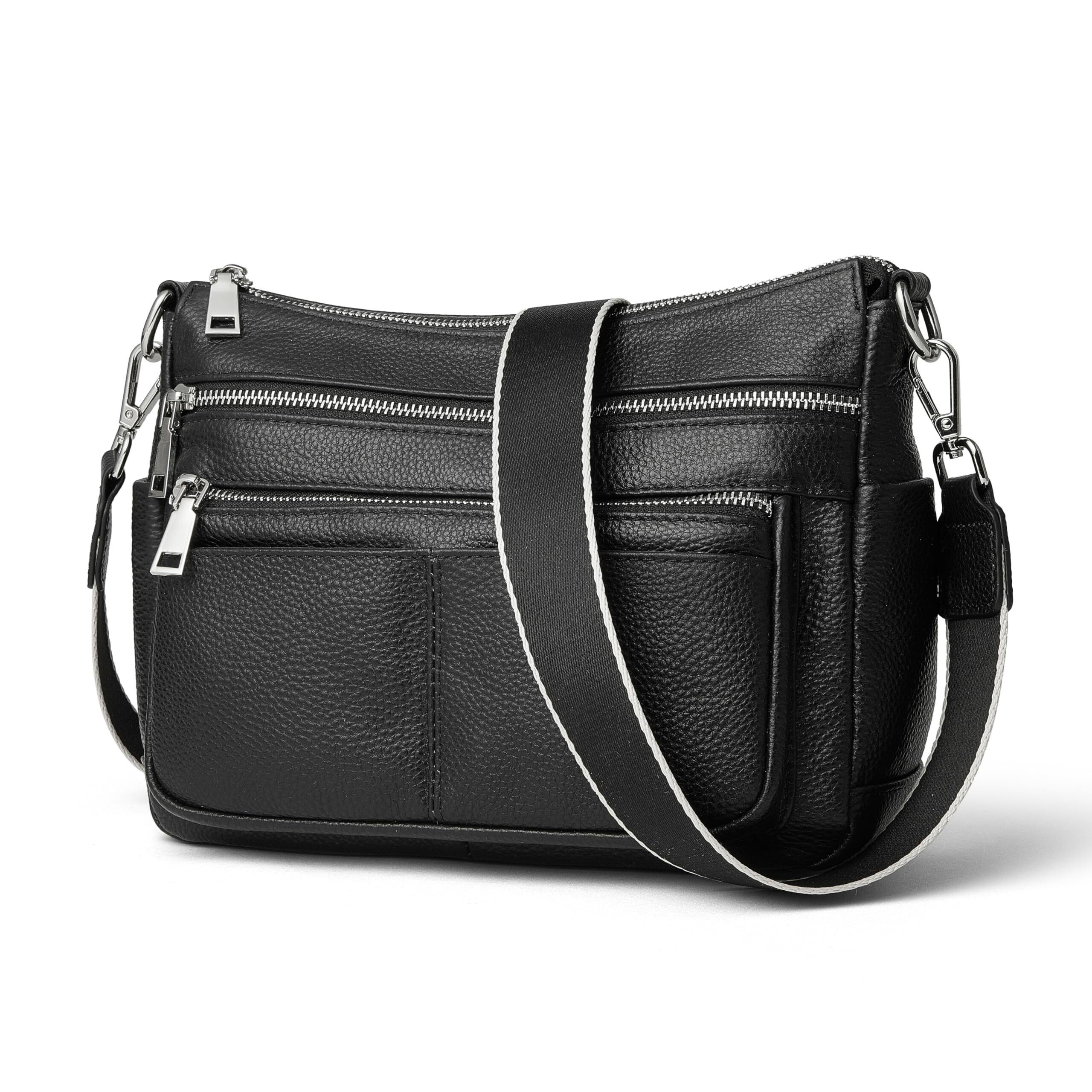 7974 Leather Crossbody Purses Bags Shoulder Bags With Multi Pockets Medium